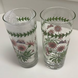 Set of 2 Portmierion drinking highball glasses
